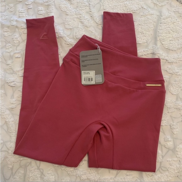 Women’s XS GYMSHARK x WHITNEY SIMMONS Hot Fire Pink Whitney Leggings NWT - Picture 2 of 10